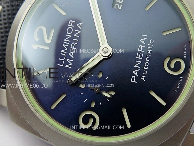PAM1117 70 Years Ti Case TTF Best Edition Blue Dial on Blue Kevlar Composite Strap P.9010 Clone